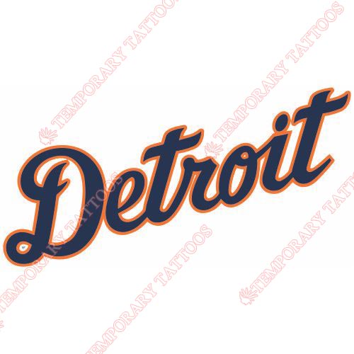 Detroit Tigers Customize Temporary Tattoos Stickers NO.1574